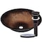 Novatto SANGUINELLO Glass Vessel Bathroom Sink Set, Oil Rubbed Bronze NOHP-G008ORB - alternate 1